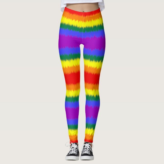 Leggings de faixa ampla LGBT+ (Frente)