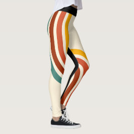Leggings de faixa retrô