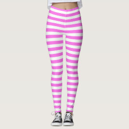 Leggings de faixa rosa