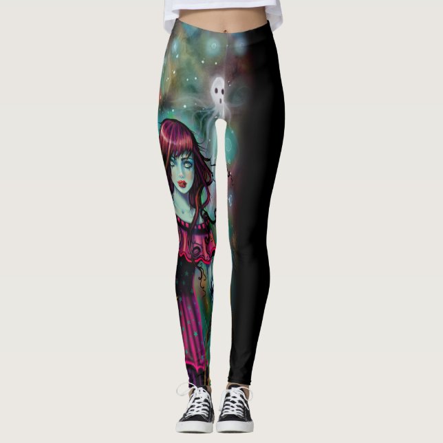 Leggings de Fantasia de Halloween da Lua Sorrident (Frente)