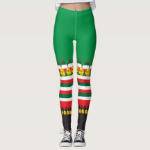 Leggings de Fantasia de Natal com Sininhos