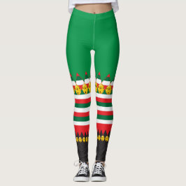 Leggings de Fantasia de Natal com Sininhos