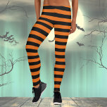 Leggings de fantasia preto e laranja no Halloween<br><div class="desc">Leggings de fantasia preto e laranja no Halloween. Você pode se vestir como uma bruxa,  ou um condenado/prisioneiro.</div>