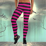 Leggings de fantasia preto e rosa do Halloween<br><div class="desc">Leggings de fantasia preto e rosa do Halloween. Estes tipos de leggings de stripe são populares na cultura da pop. Jovens meninas e mulheres vestem isso em filmes e livros,  às vezes são vampiros!</div>