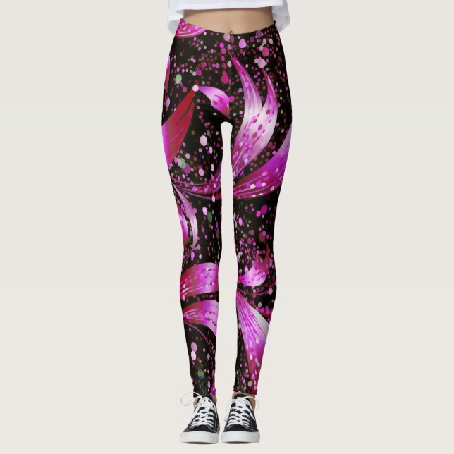 Leggings de fantasia rosa (Frente)