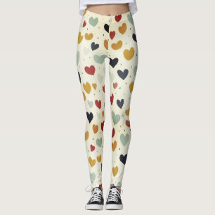 Leggings de felicidade do coração