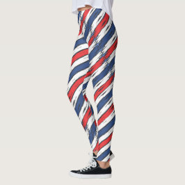 Leggings de Feriados de Verão Patrióticos da Famíl