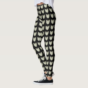 Leggings de Feriados Personalizados de Arte Anjo d