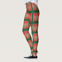 Leggings de Férias de Natal