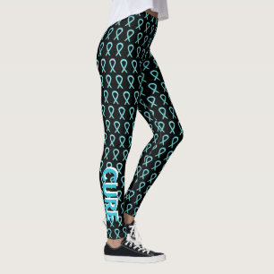 Leggings de Fita de Consciência do Cancer Cervica