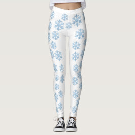 Leggings de floco de neve de inverno feminino