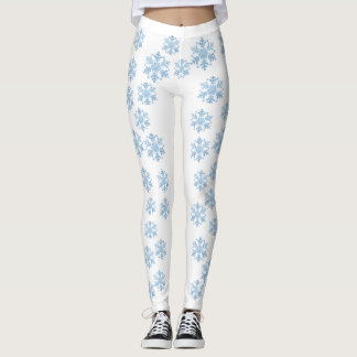 Leggings de floco de neve de inverno feminino