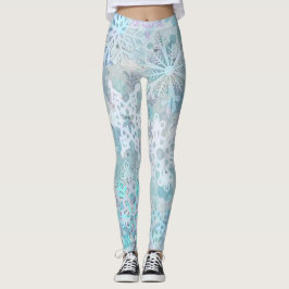 Leggings de flocos de neve
