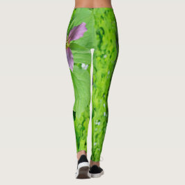 Leggings de Flor Trillium Rosa