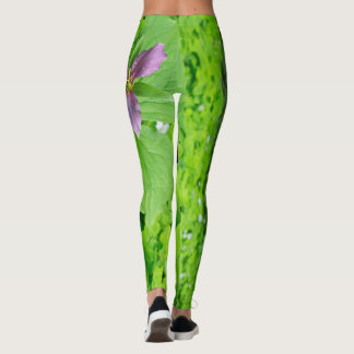 Leggings de Flor Trillium Rosa