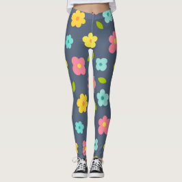 Leggings de flores cegas