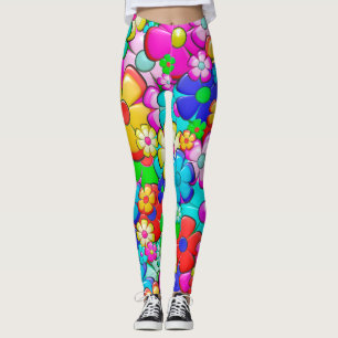 leggings de flores hippie