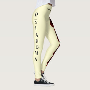 Leggings de Flores Rosa do Cream Oklahoma State Ok