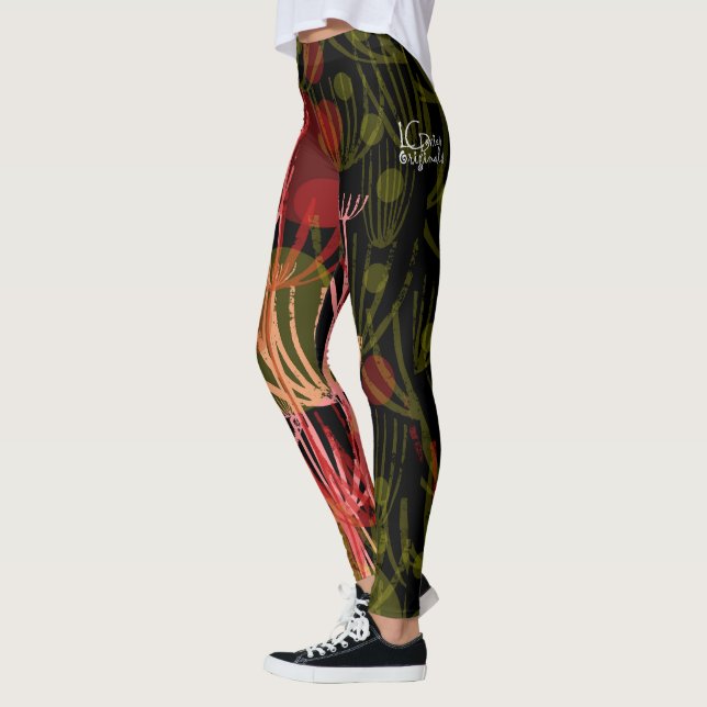 Leggings de Flores Selvagens do outono (Esquerda)