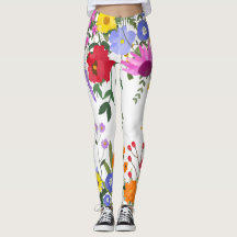 Leggings de flores silvestres