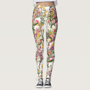 Leggings de flores silvestres