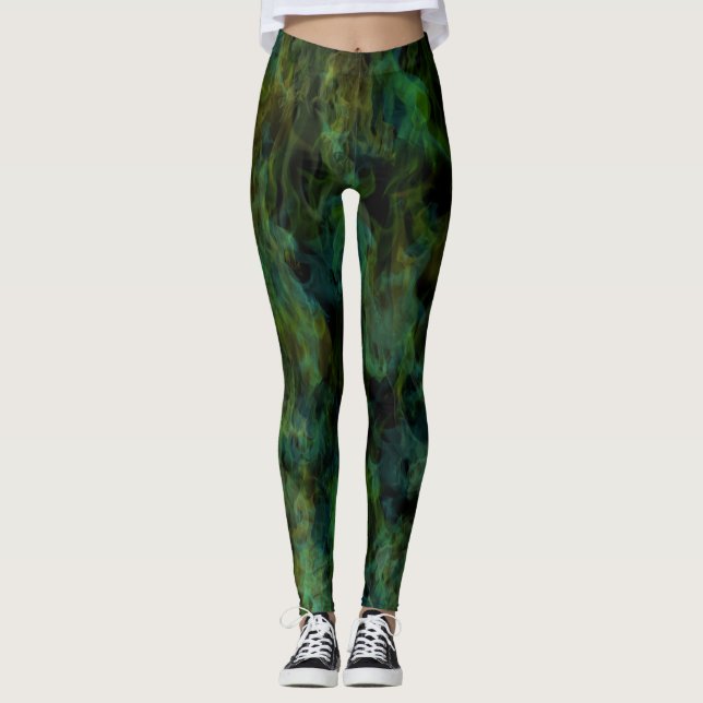 Leggings de fogo coloridas legal (Frente)