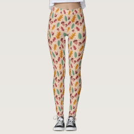 Leggings de Folha de outono