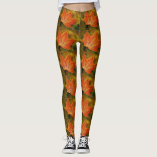 Leggings de Folha de outono