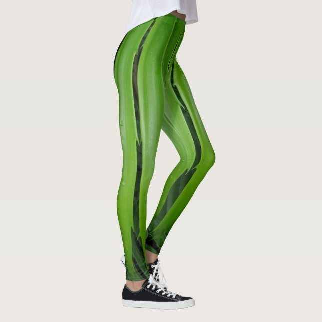 Leggings de Folha Verde (Direita)