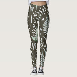 Leggings de folhagem Forrest