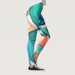 Leggings de Folhas Tropicais<br><div class="desc">Leggings de folhas tropicais exóticas,  MIGNED Design</div>