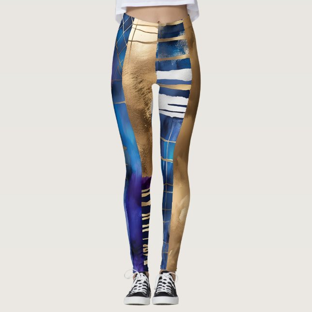 leggings de fusão vívidas (Frente)