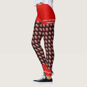 Leggings de futebol por equipe com Shorts vermelho