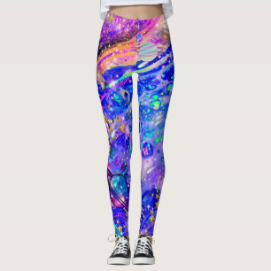 Leggings de galáxias, Espaço, Estrelas, Saturno, l