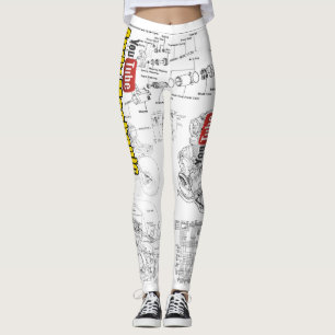 Leggings de Garotas de Ferramentas - esquemas