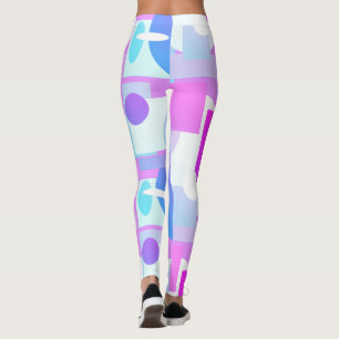 Leggings de Geometria Abstrata Minimalista Minimal