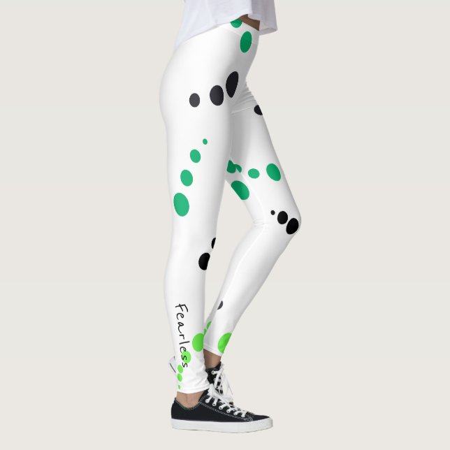 Leggings de Geometria Funky Arte Abstrata Destemid (Direita)