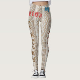 Leggings de Girls de Nome Personalizado