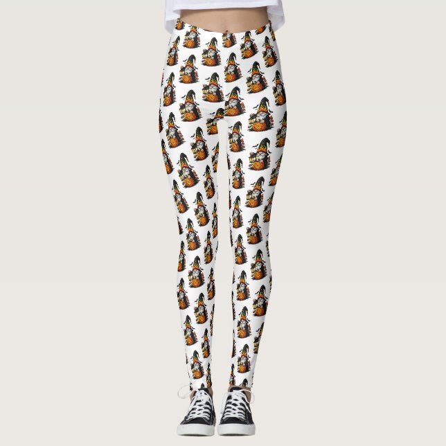 Leggings de Gnome de Halloween (Frente)