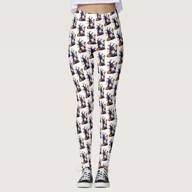Leggings de Gnome de Halloween (Frente)