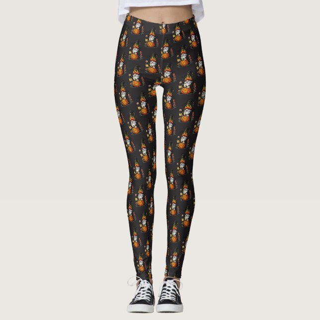Leggings de Gnome de Halloween (Frente)