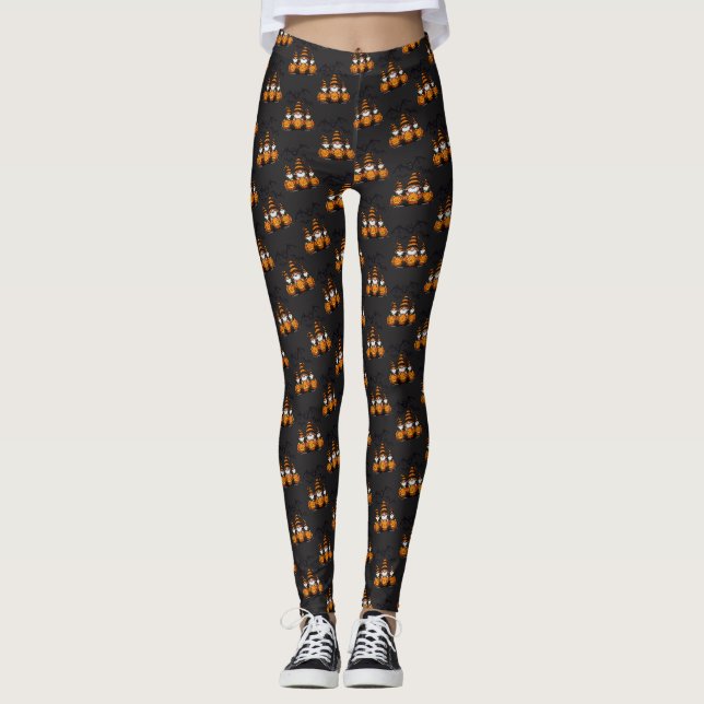 Leggings de Gnome de Halloween (Frente)