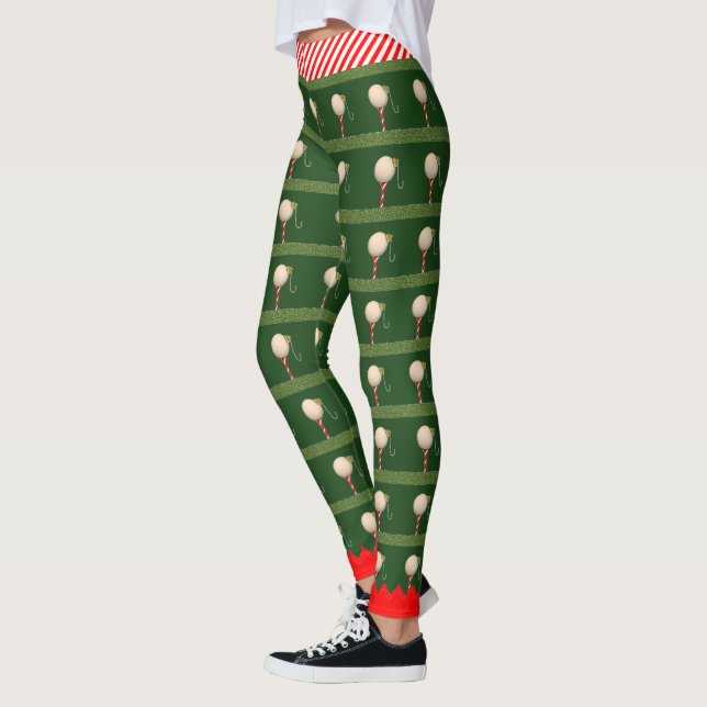 Leggings de Golfe de Natal da Moda (Esquerda)