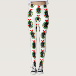 leggings de gorila de natal alegres