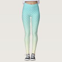 Leggings de Gradiente Azul do Bolinhas Sky