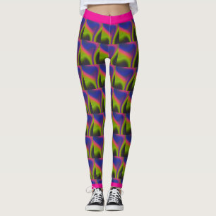 Leggings de gradiente de brilho.