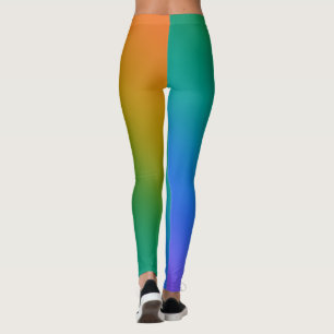 Leggings de gradiente de tons de joias
