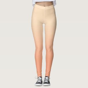 Leggings de gradiente de tons de pele