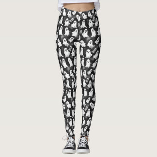 Leggings de Halloween Assustadoramente Fofos com P
