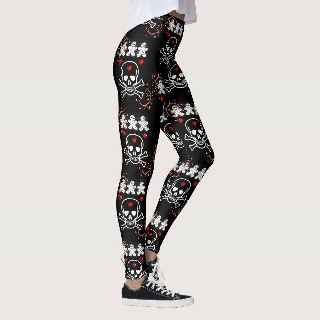 Leggings de Halloween, Caveira (Direita)